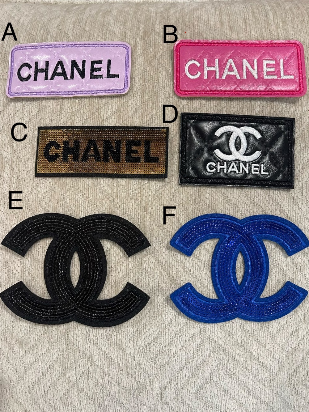 Designer Inspired Iron on Patches